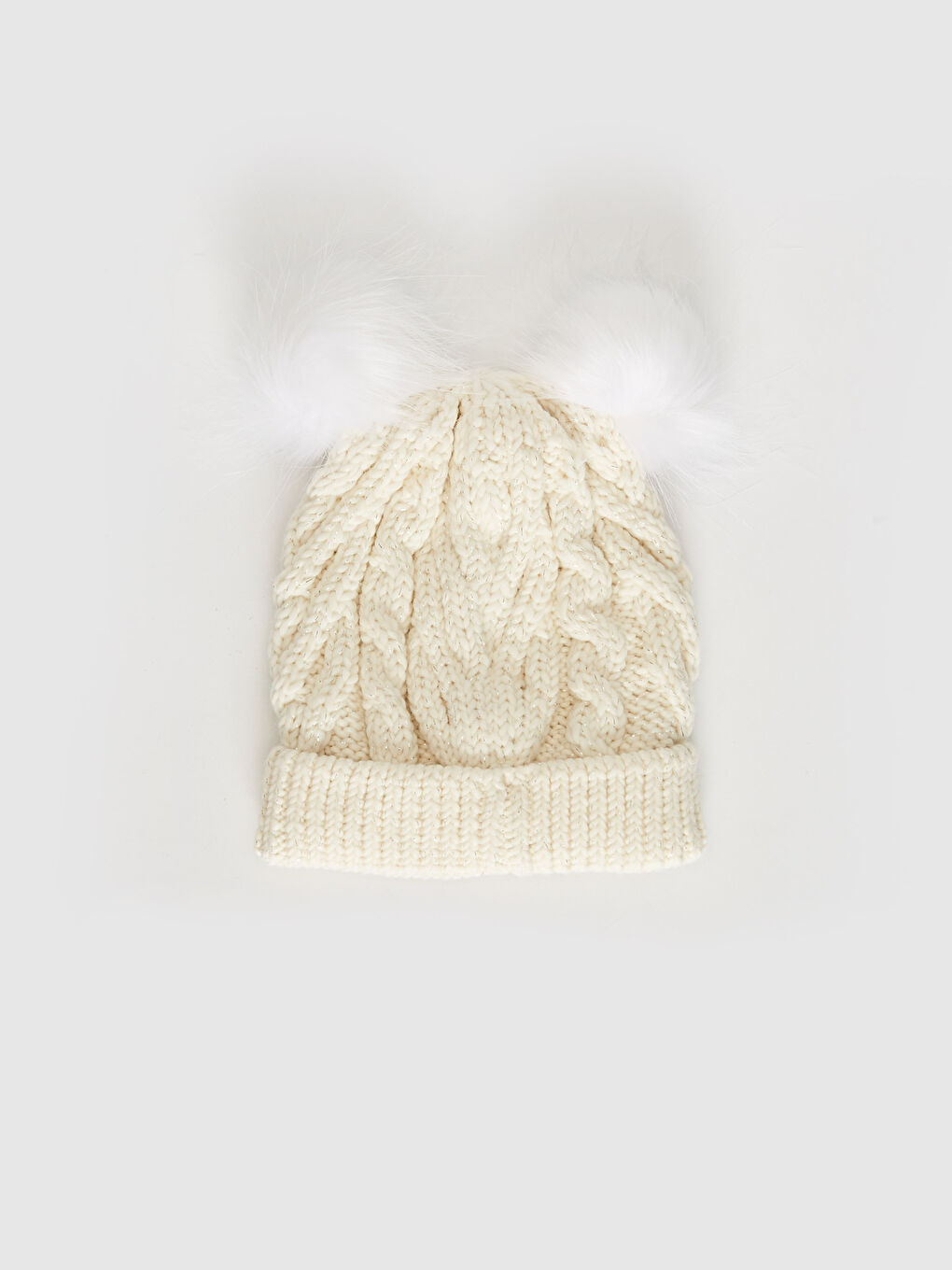 Girl's Tricot Beret with Pompoms -0W1945Z4-D3W