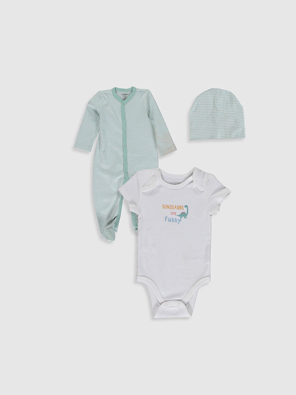 Yeşil Erkek Bebek Hastane Çıkış Seti