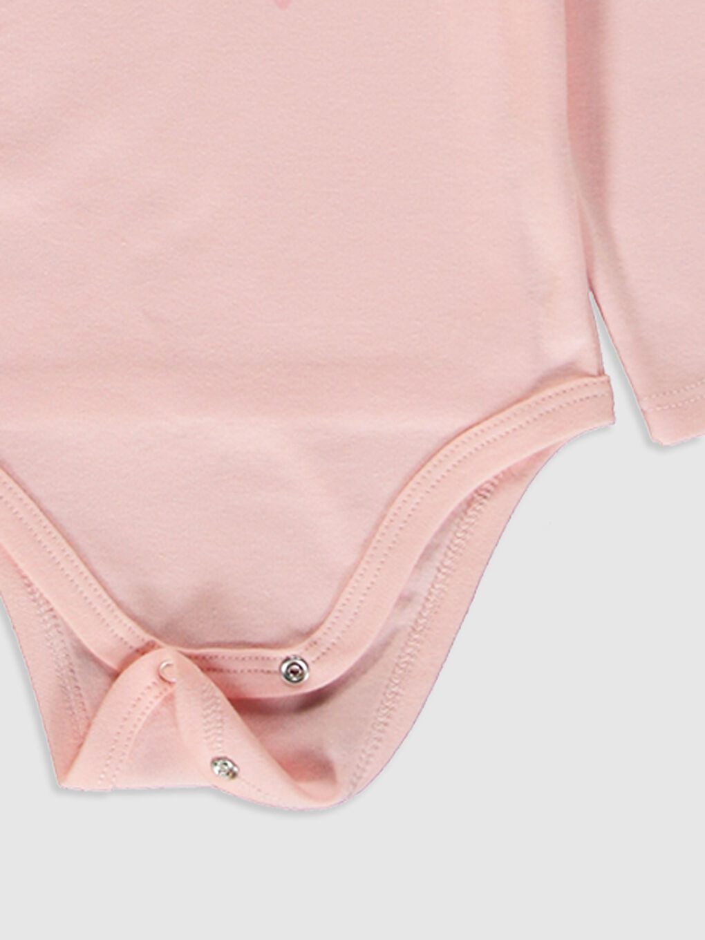 Ekru Kız Bebek Çıtçıtlı Body 2'li-5