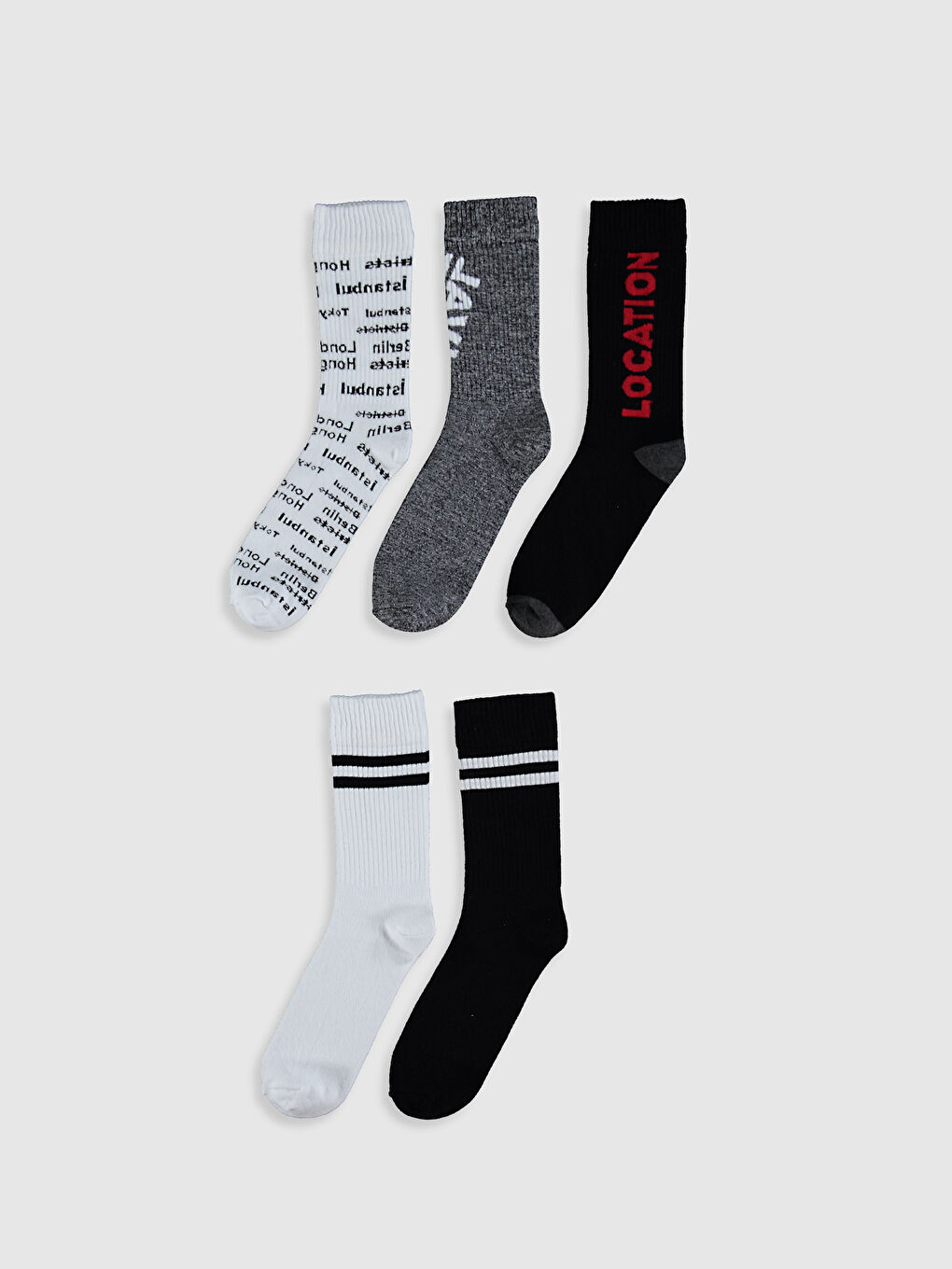 5 упаковок Фігурних Шкарпеток до щиколотки-1