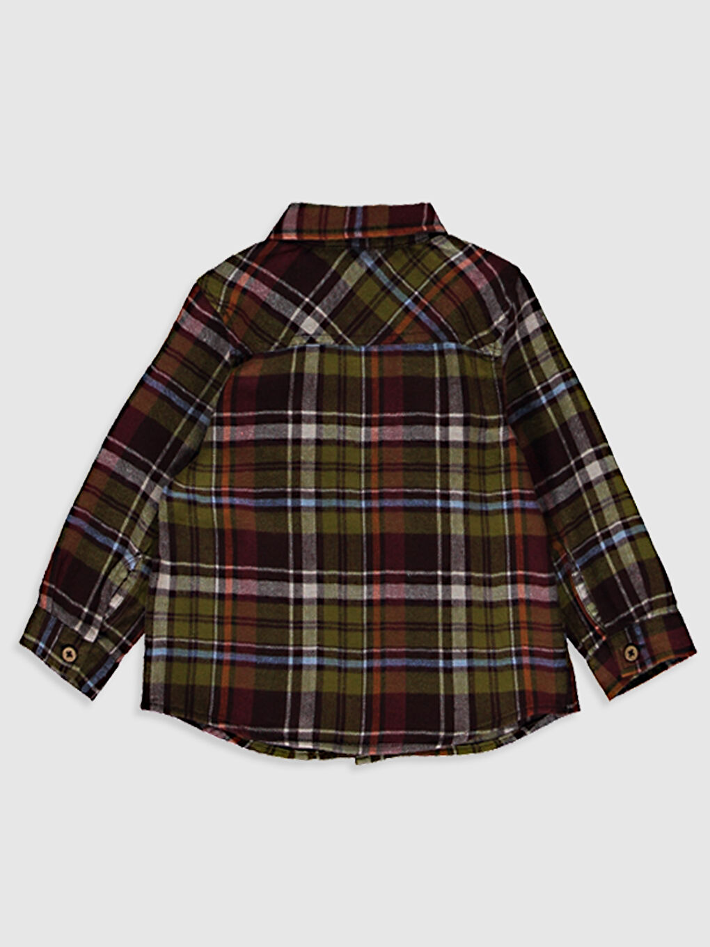 Сәбилерге арналған торлы фланель жейде-1