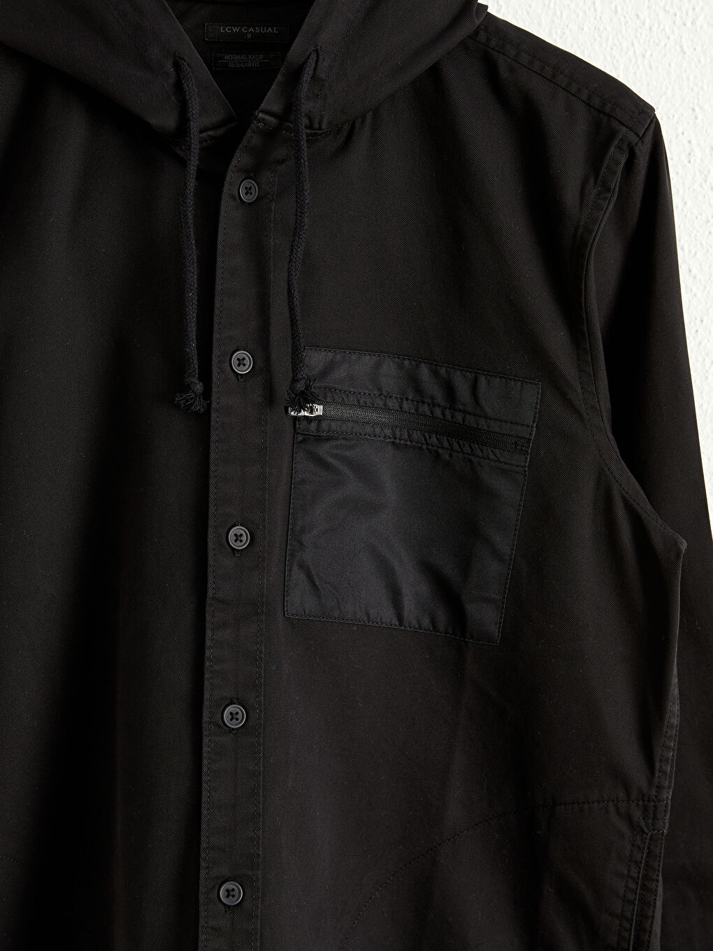 Regular Fit Long Sleeve Gabardine Shirt-2