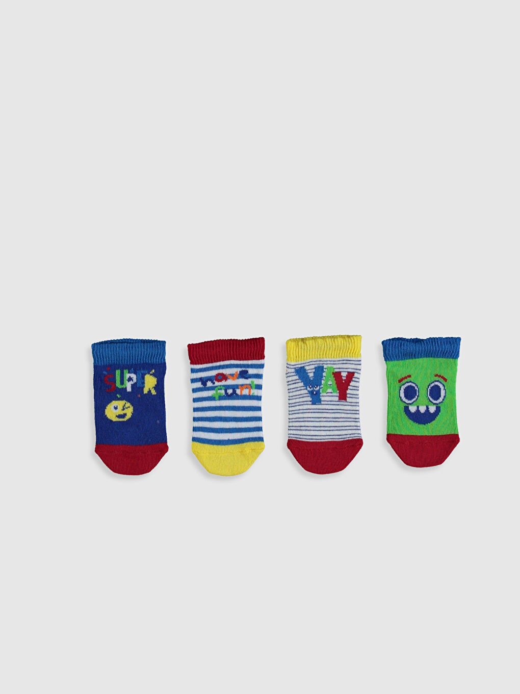 4-pack Baby Boy’s Bootie Socks-1