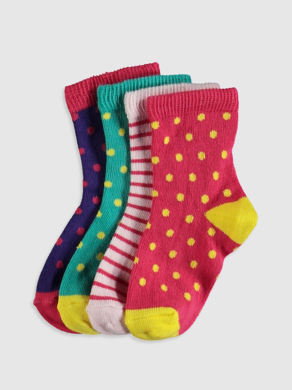 Носки до щиколотки для малышек девочек, упаковка из 4 штук