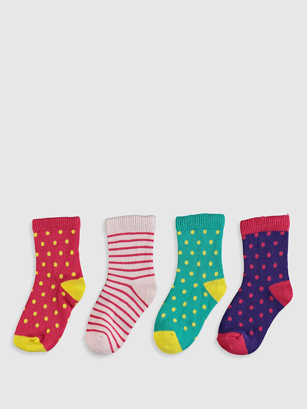 Носки до щиколотки для малышек девочек, упаковка из 4 штук-1