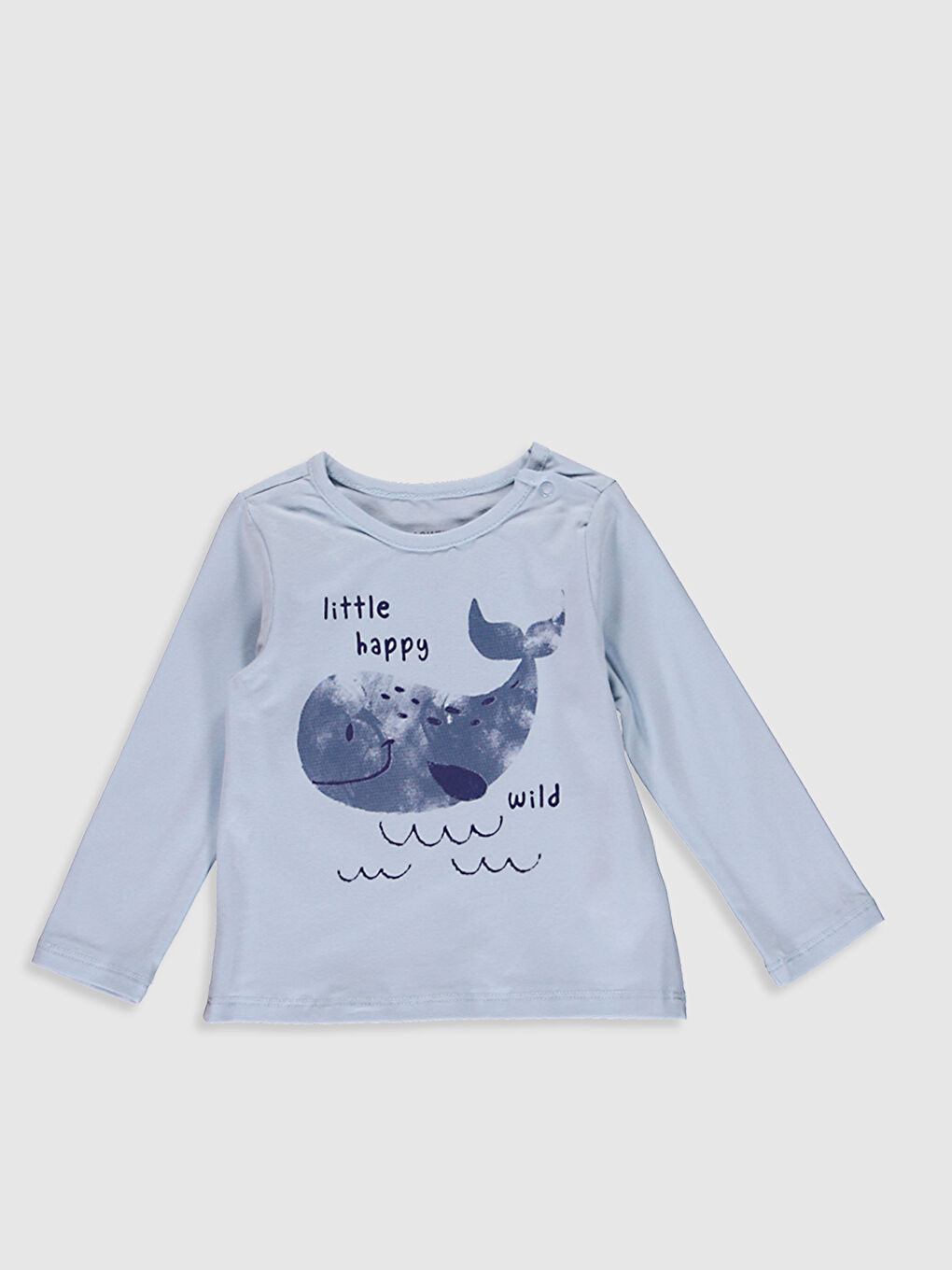 Crew Neck Long Sleeve Printed Baby Boys' T-Shirt 2 Pack-2