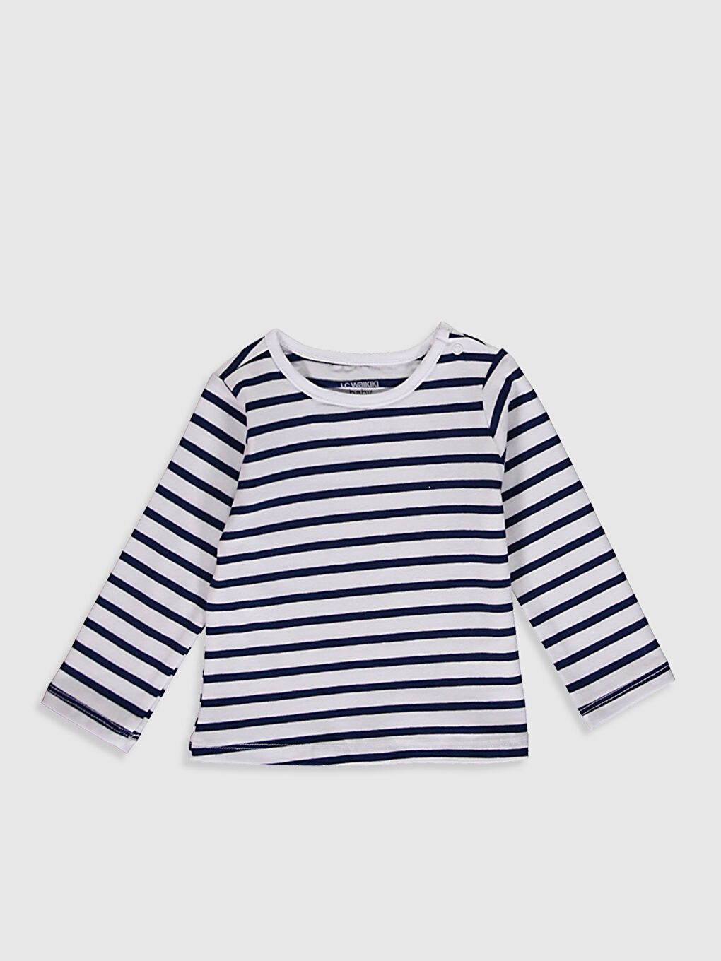 Crew Neck Long Sleeve Printed Baby Boys' T-Shirt 2 Pack-3