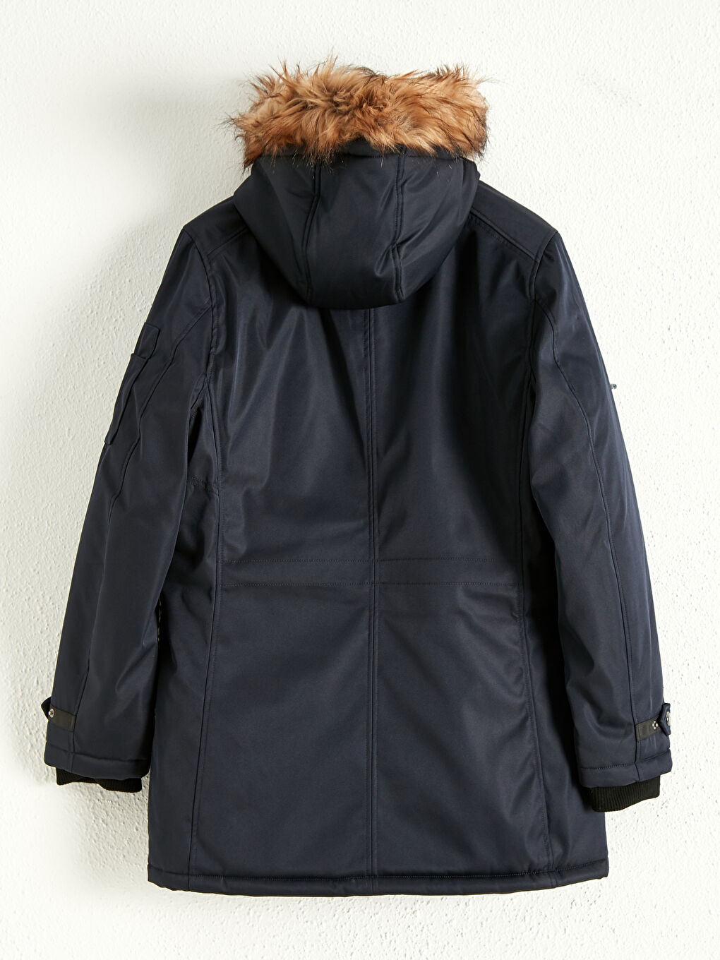 Slim Fit Heavy Parka with Hood-3