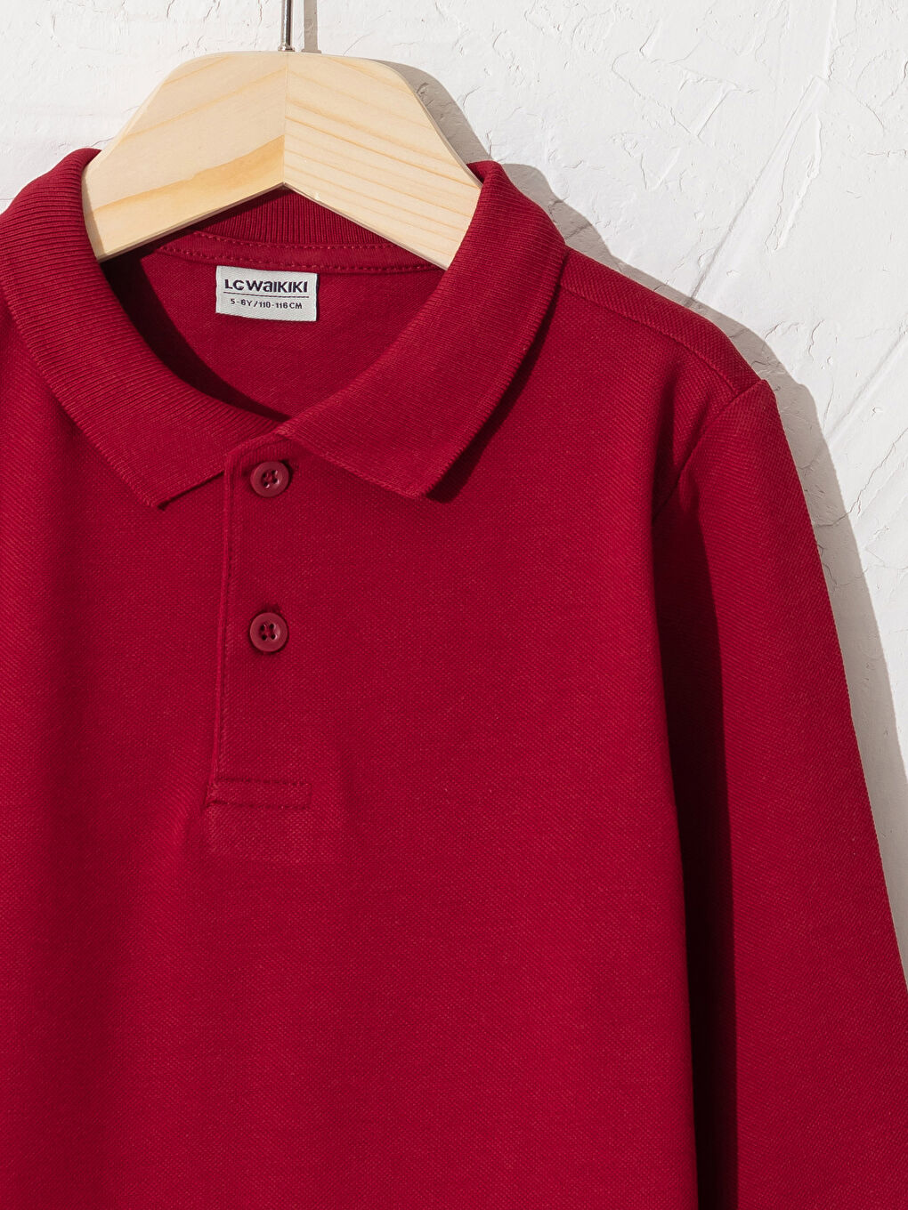 Boy's Polo Neck Basic Cotton T-Shirt-2