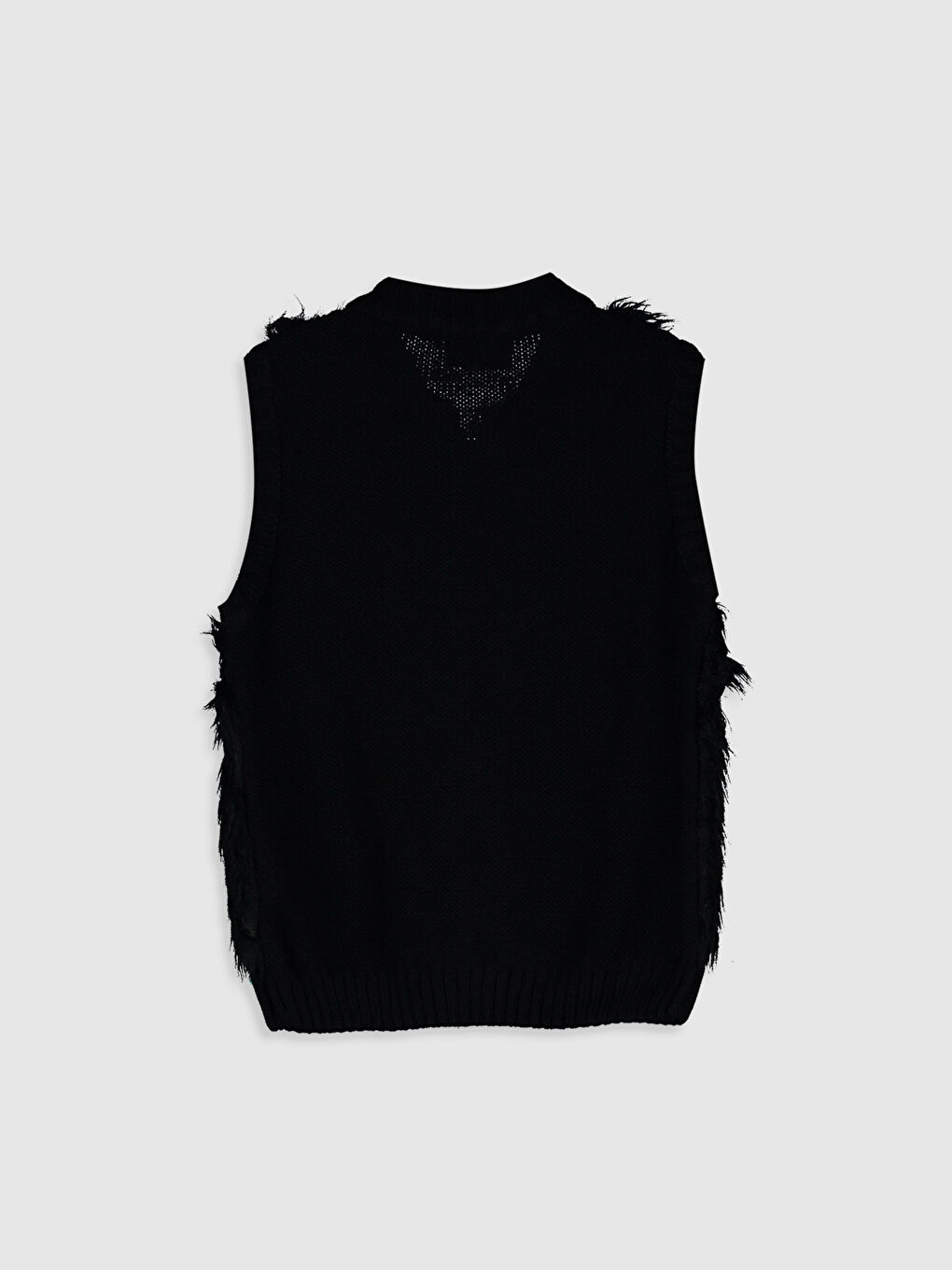 Қыздарға арналған қалың трикотаж жилет-1