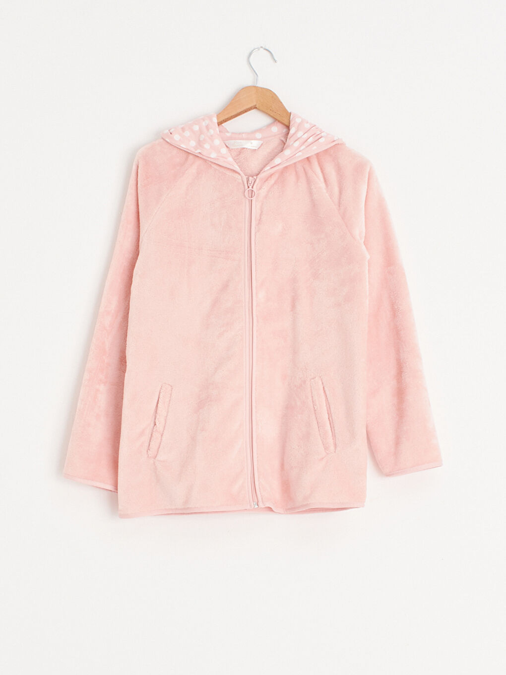 Plüsch Morgenmantel mit Kapuze