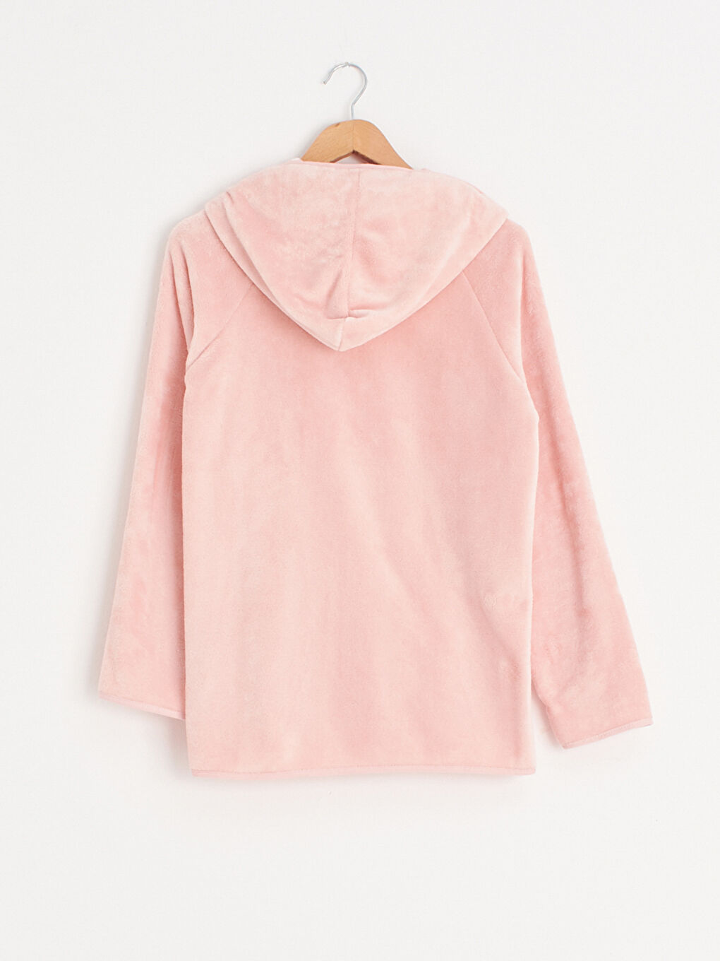 Plüsch Morgenmantel mit Kapuze-1