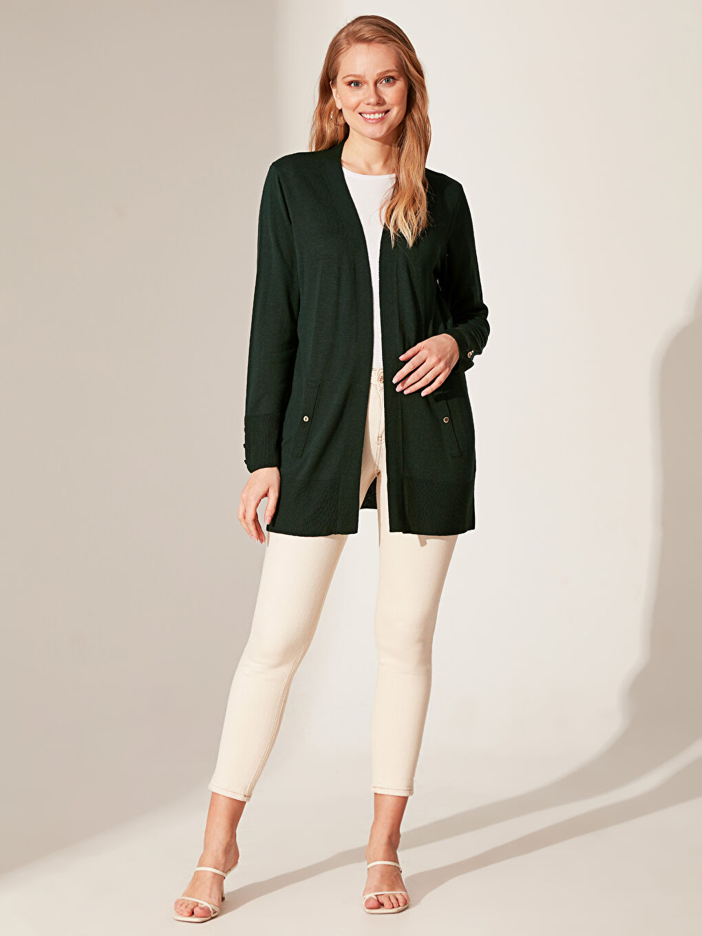 Koyu Yeşil Hırka-1