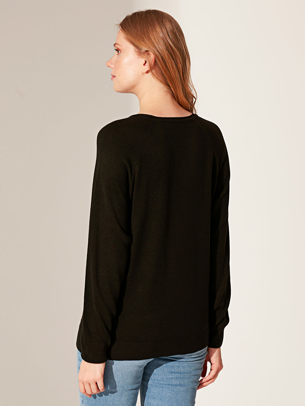 Женщины Черный Свитер-2