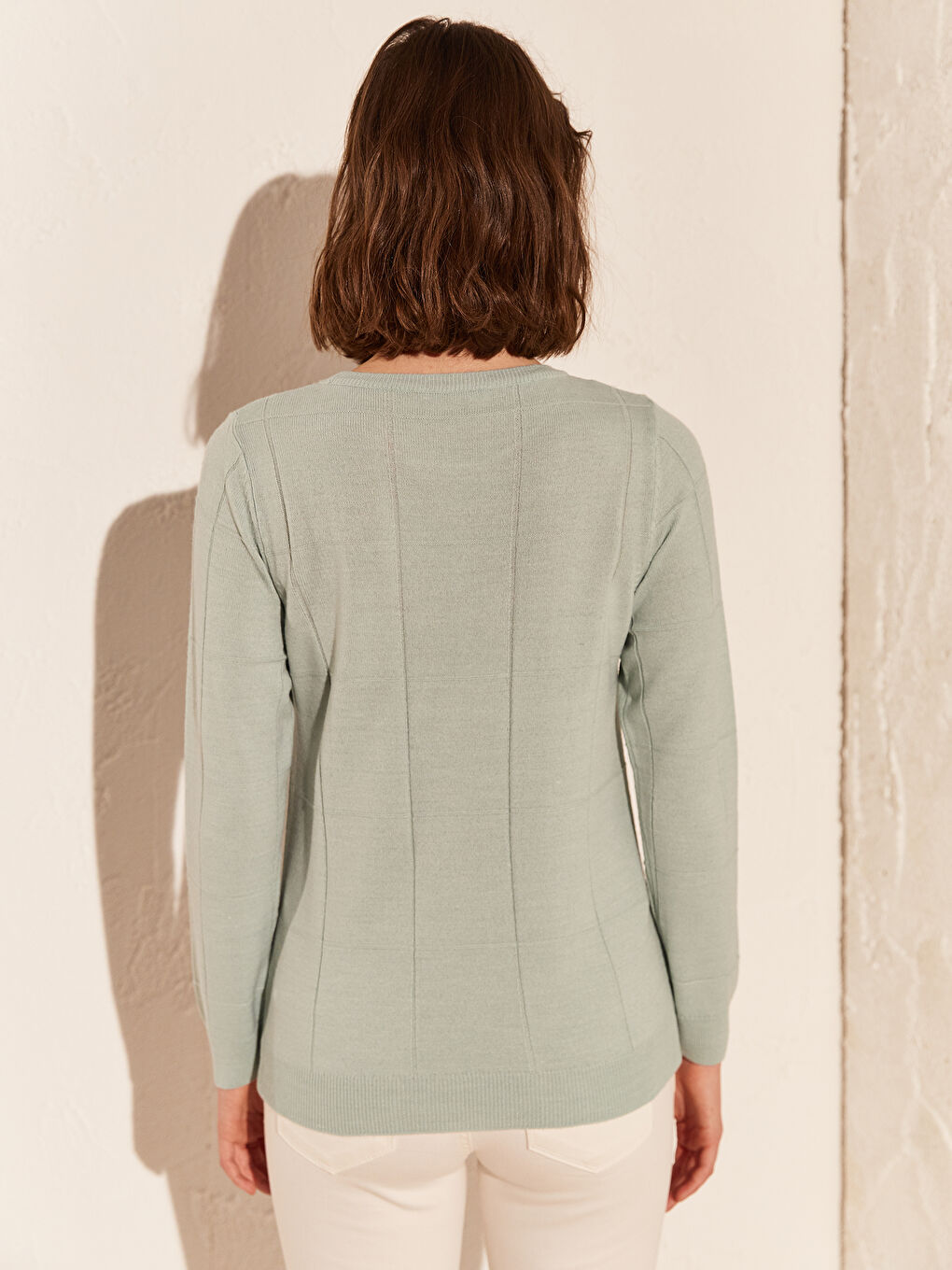 Pull-over léger en tricot à motifs-3