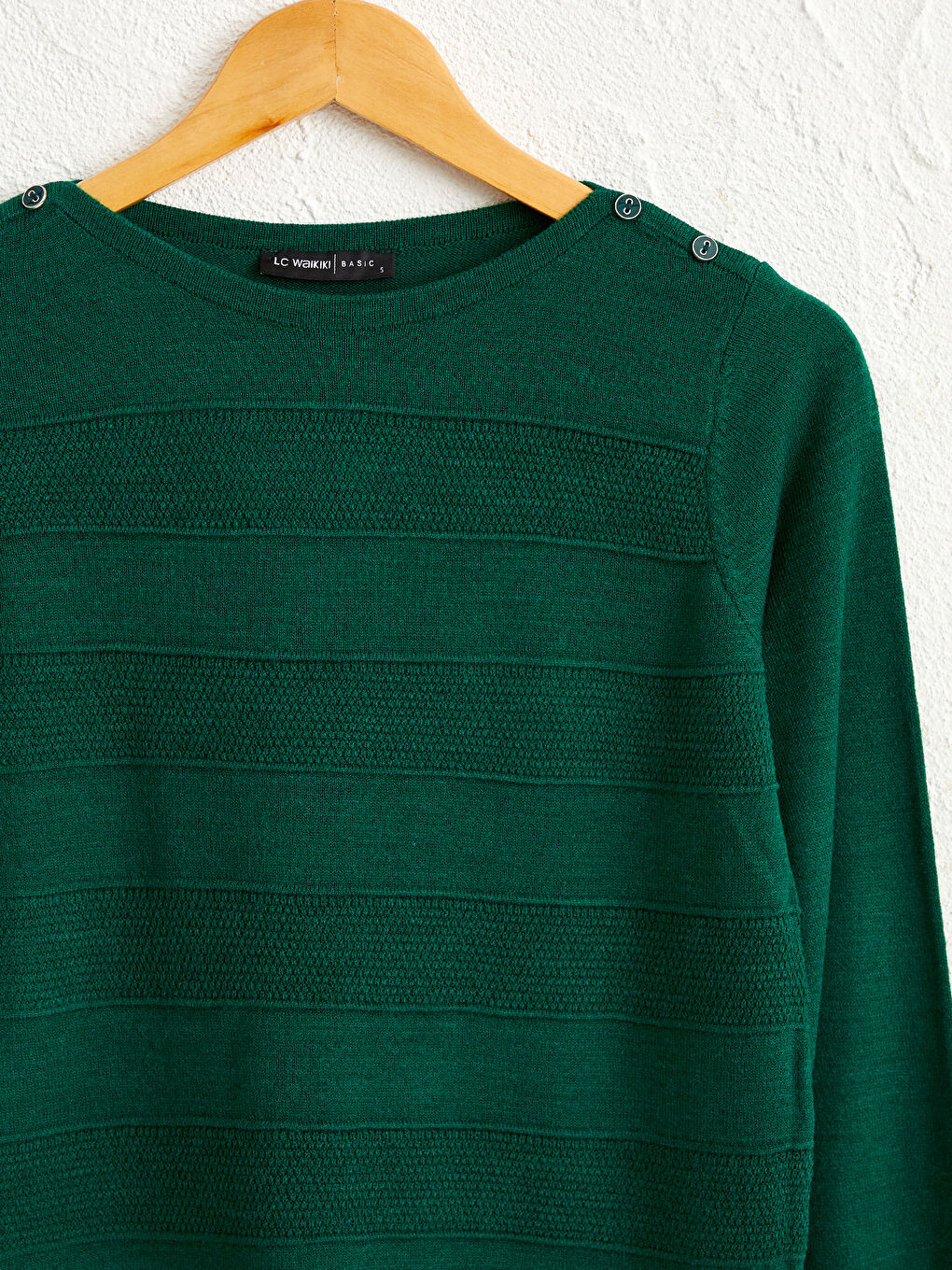 Свитер Женский Трикотажный Приталенный С Длинным Рукавом С Вырезом Лодочкой-2