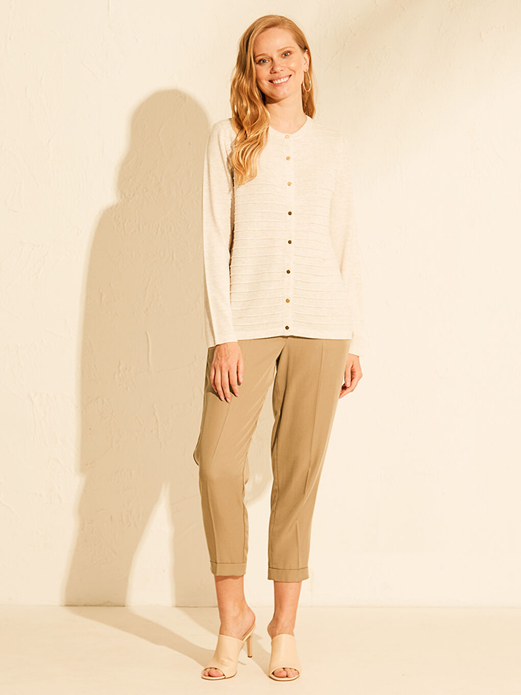 LCWAIKIKI Basic Woman ECRU Cardigan -0W2492Z8-FDV