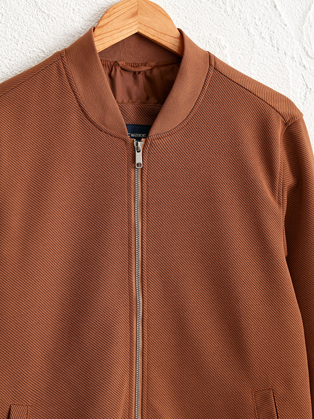 Manteau Slim pour Hommes à Motif Standard avec Col Université-9