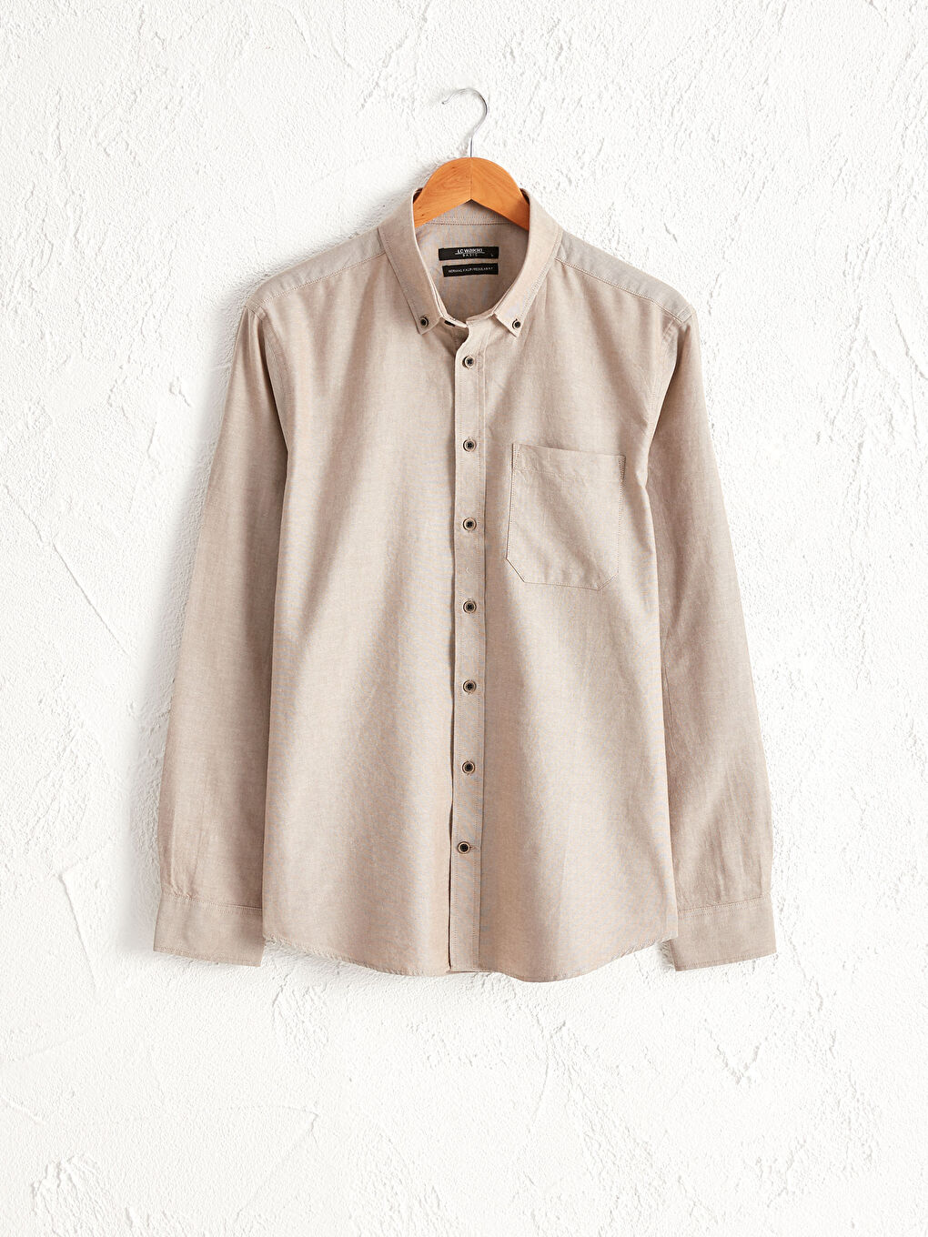 Chemise Oxford à Manches Longues Coupe Régulière