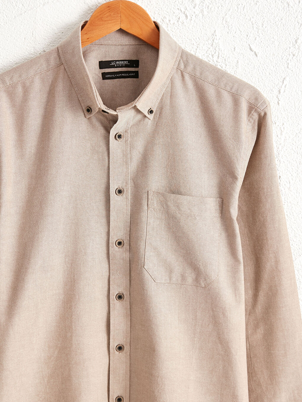 Chemise Oxford à Manches Longues Coupe Régulière-2