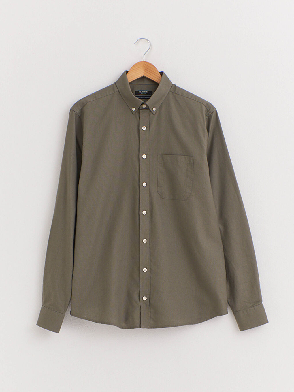 Chemise Oxford à Manches Longues Coupe Régulière