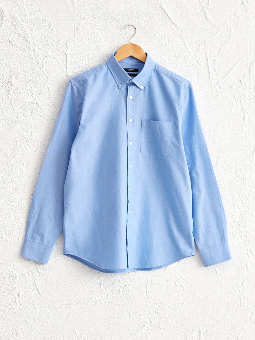 LCWAIKIKI Basic Regular Fit Langarm Oxford-Hemd -0W2655Z8-CTD