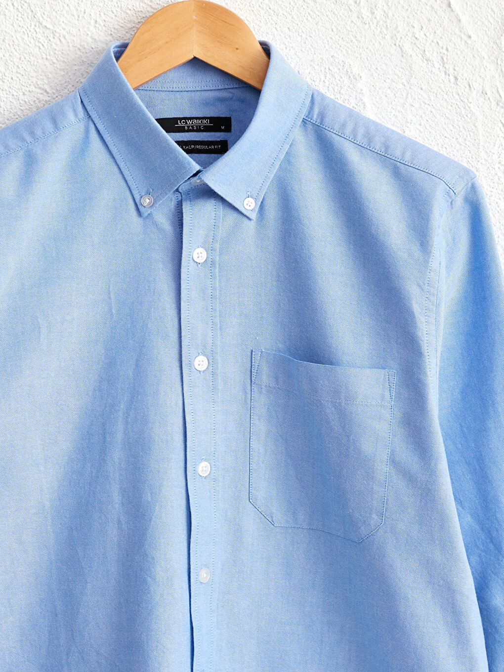 LCWAIKIKI Basic Regular Fit Langarm Oxford-Hemd -0W2655Z8-CTD