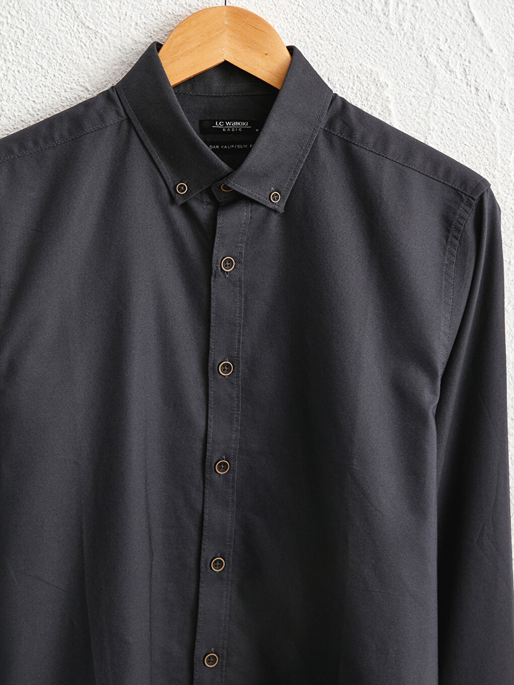 Slim Fit Long Sleeve Oxford Shirt-2