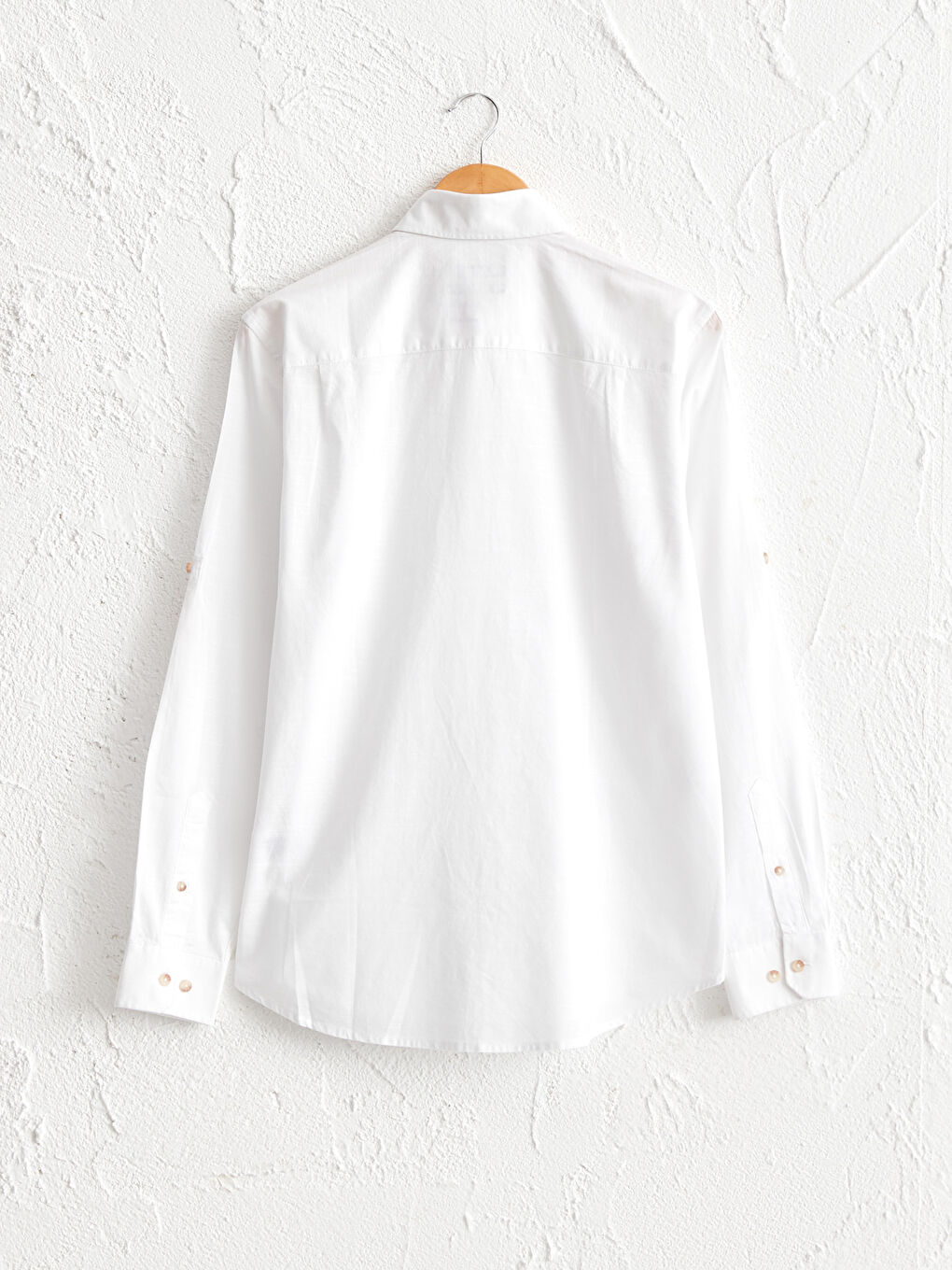 Regular Fit Uzun Kollu Poplin Gömlek-1