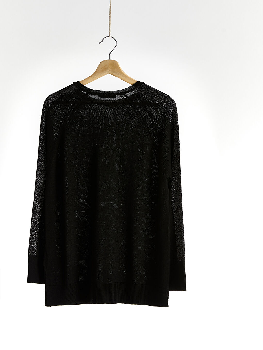 Свитер с круглым вырезом и длинным рукавом для женщин-2