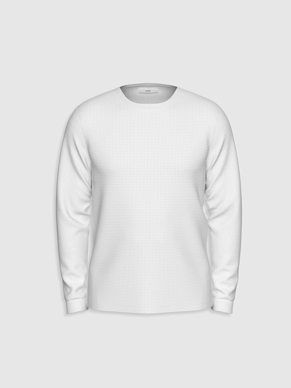 Базовая футболка с круглым вырезом и длинными рукавами-1