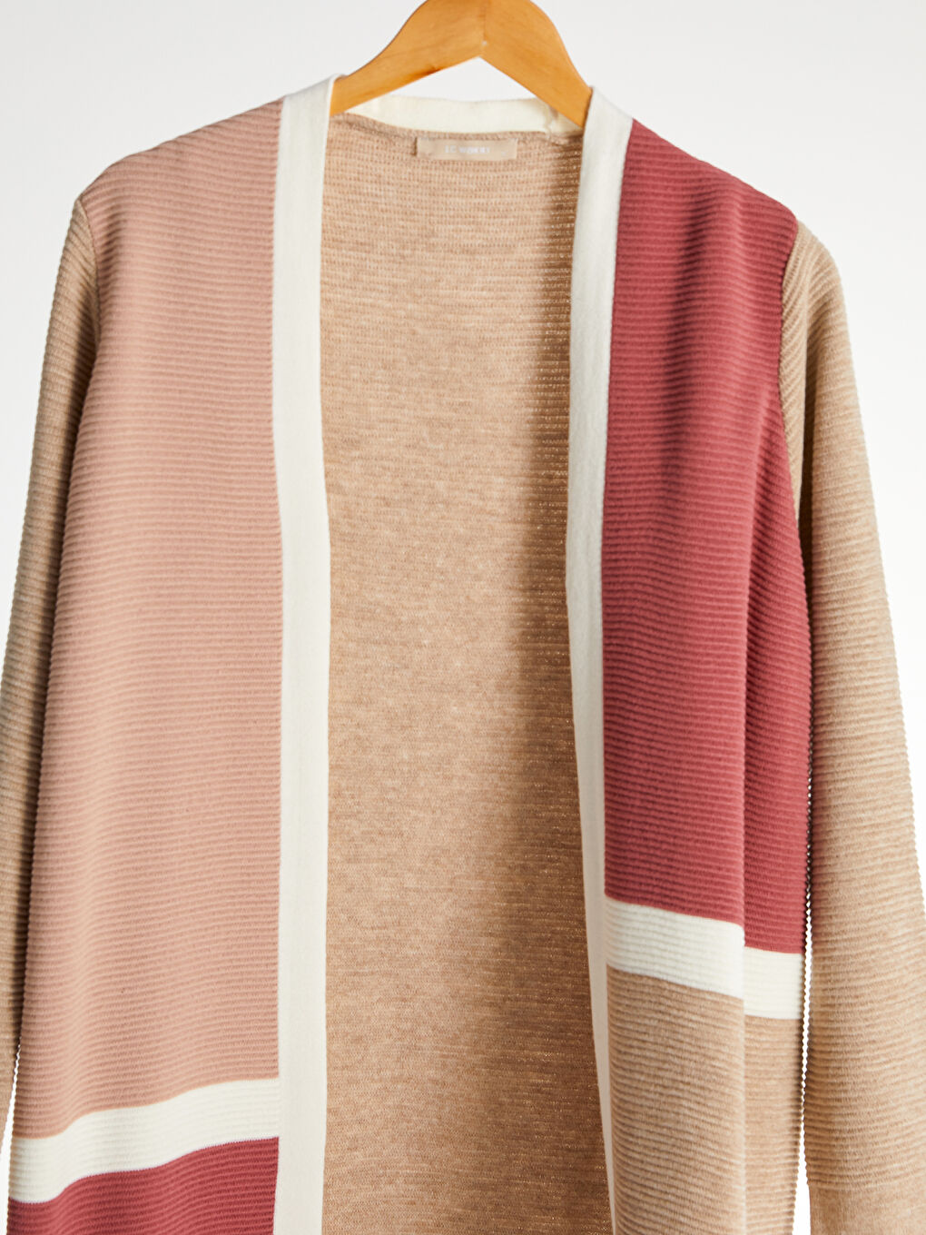 Кардиган з трикотажу в стилі колор-блок-1