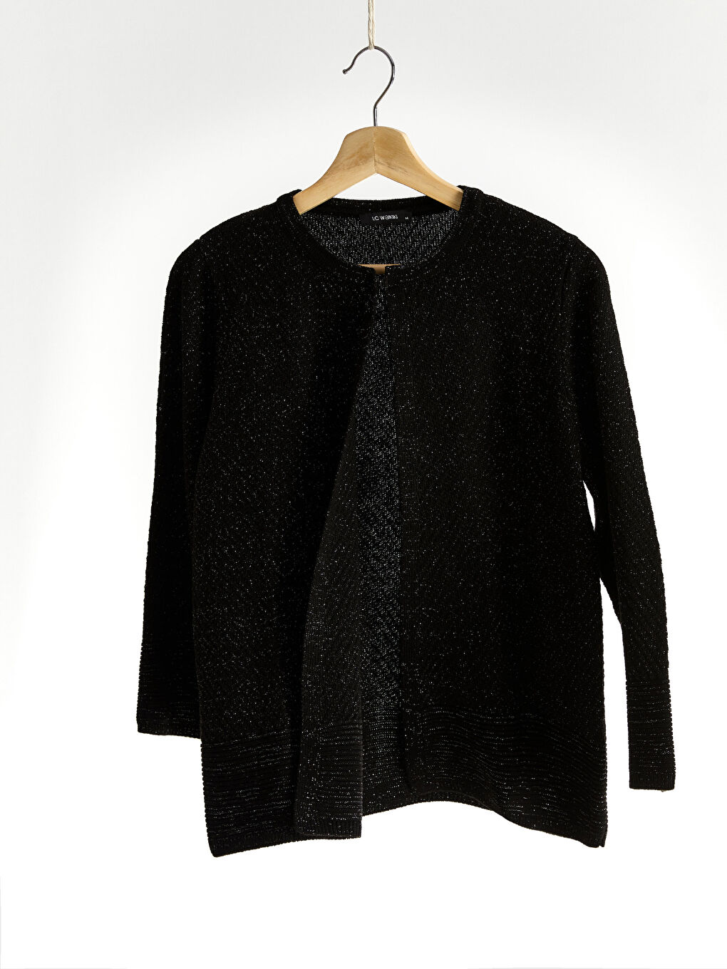 Кардиган из тонкого трикотажа с круглым вырезом для женщин