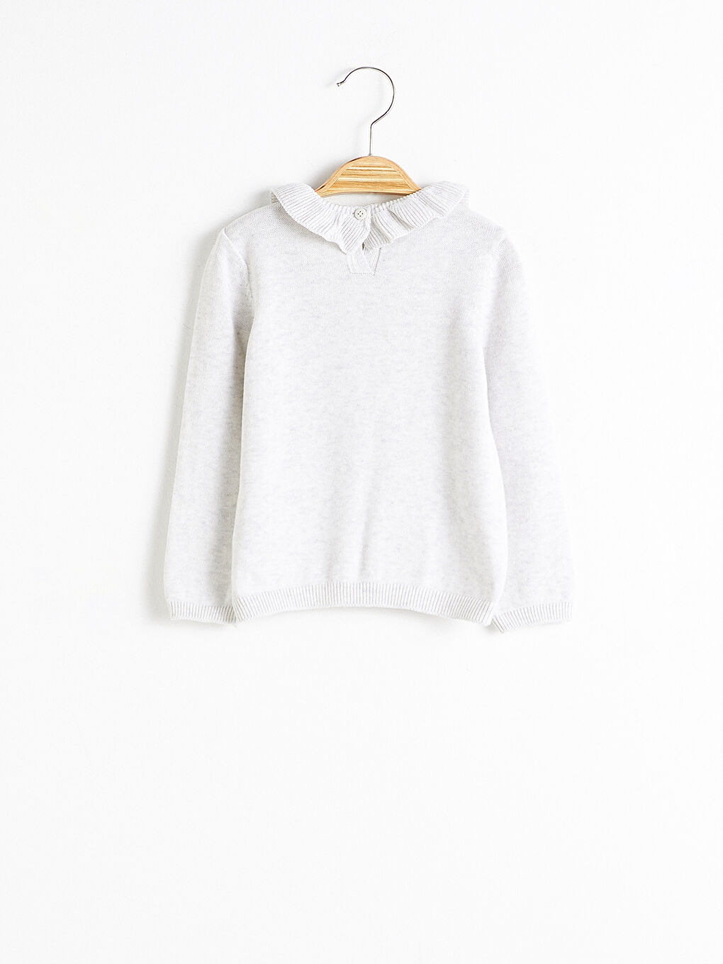 Малышки девочки Белый Свитер-1