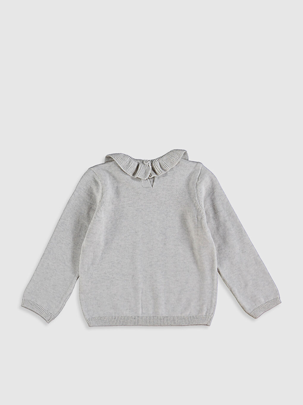 Малышки девочки Белый Свитер-3