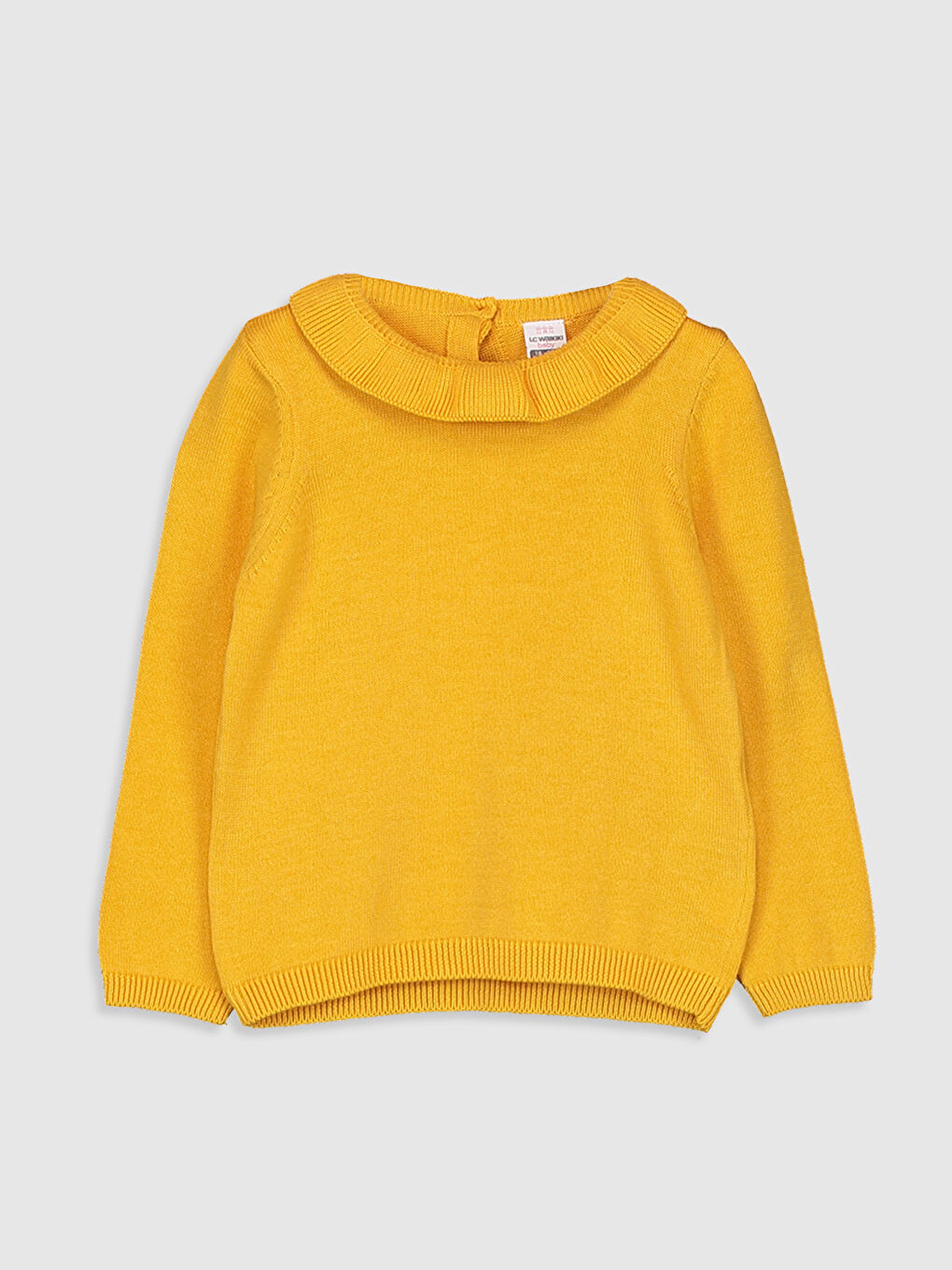 Sarı Kız Bebek Triko Kazak