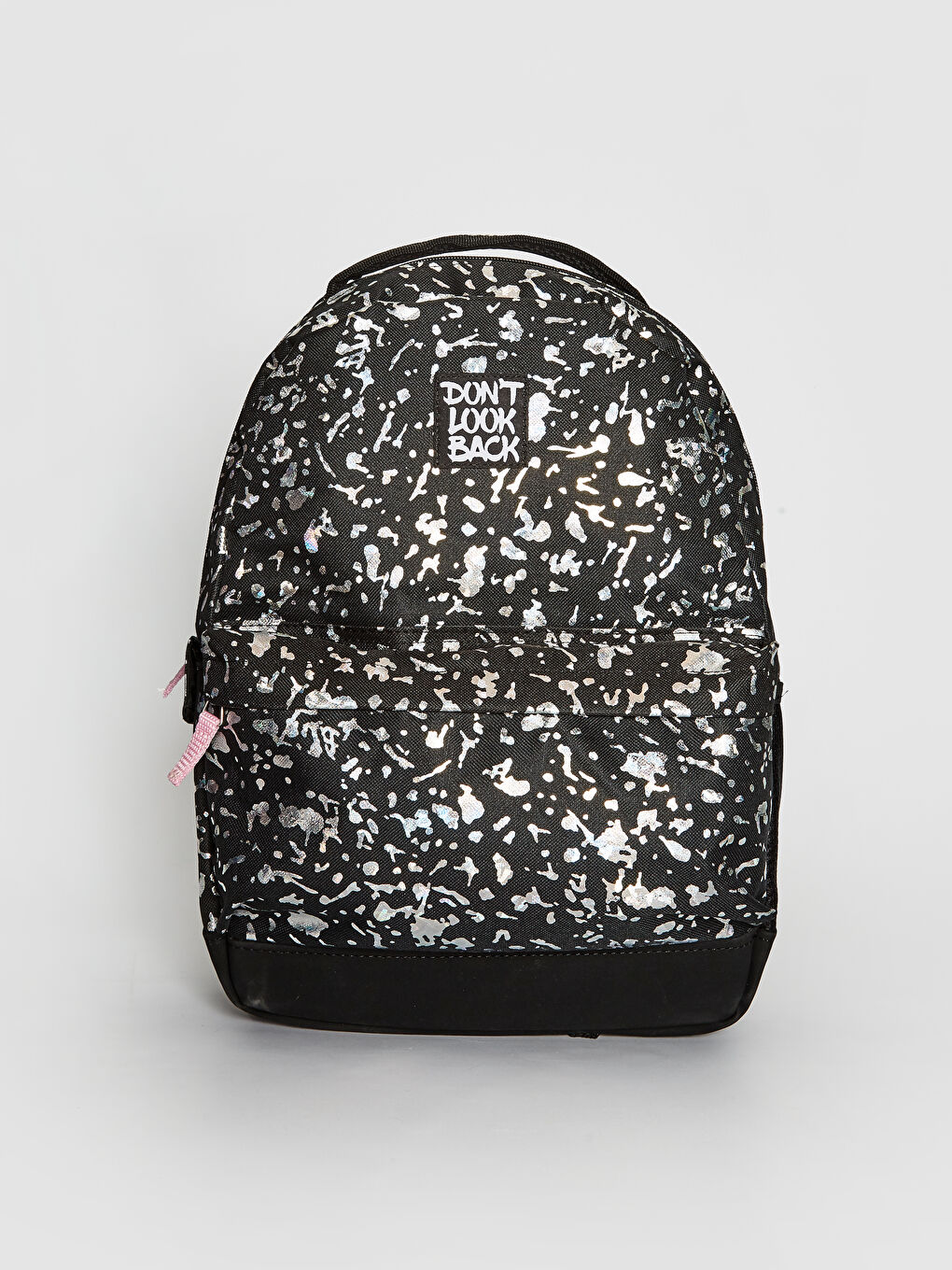 Siyah Kız Çocuk Baskılı Sırt Çantası