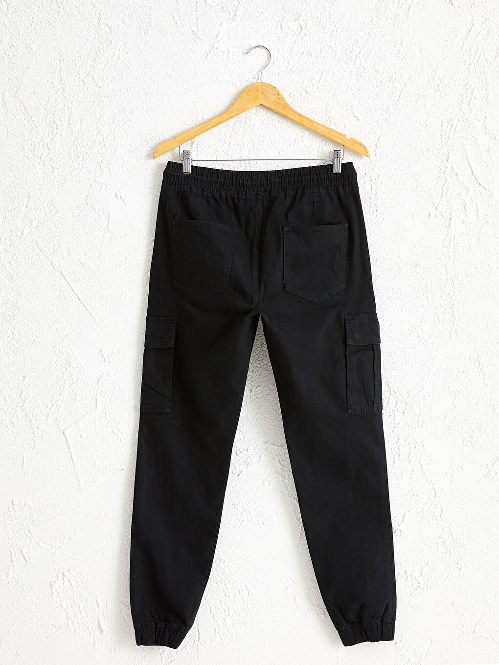 Slim Fit Gabardine Jogger Trousers-1