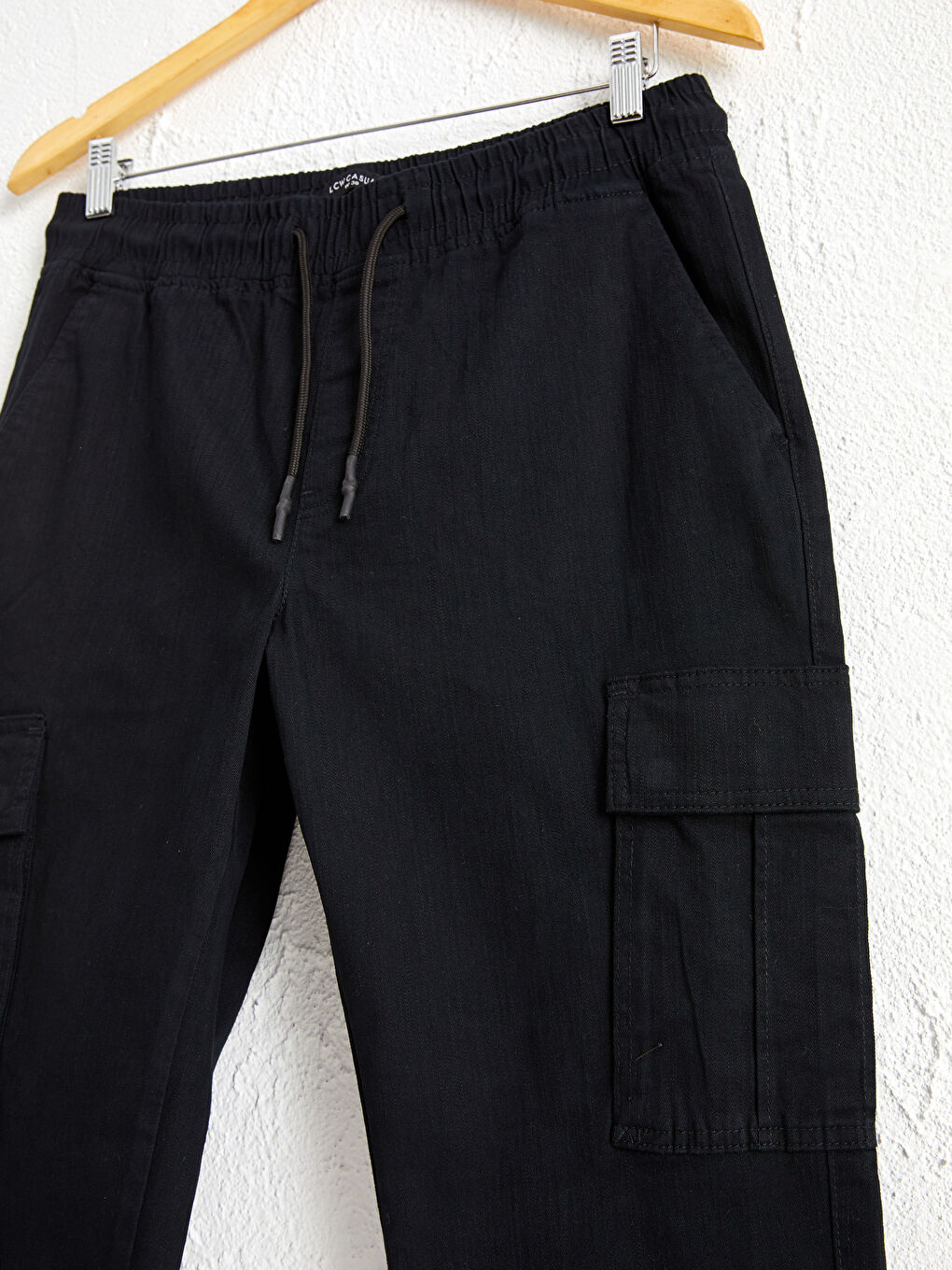 Slim Fit Gabardine Jogger Trousers-2