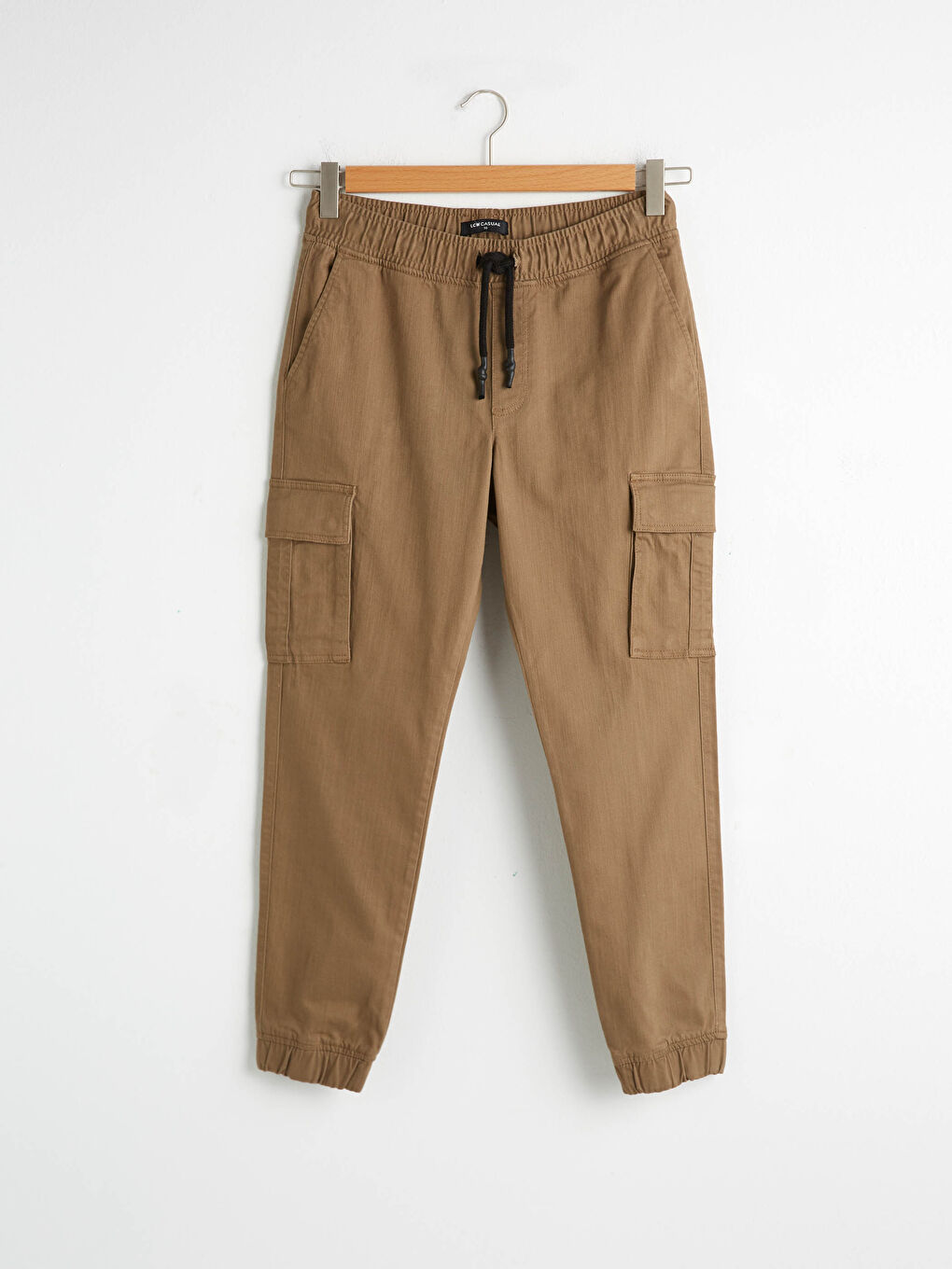 Slim Fit Gabardine Jogger Trousers-5