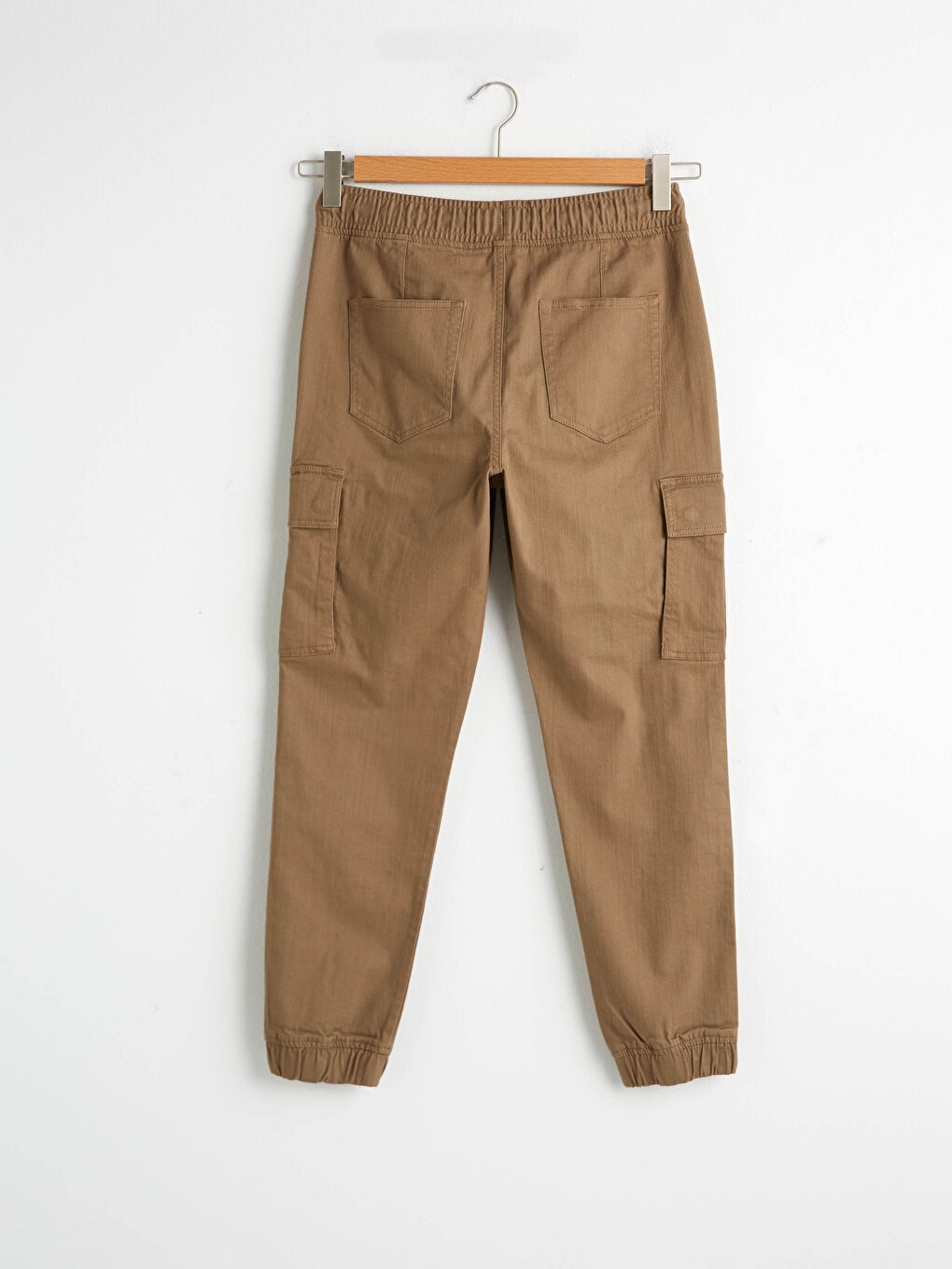 Slim Fit Gabardine Jogger Trousers-6