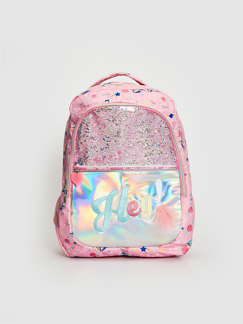 Sac à dos hologramme à sequins pour fille-1