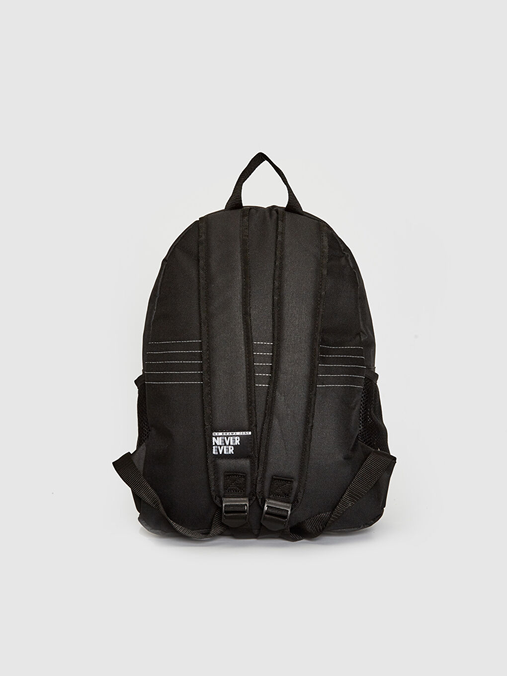 Siyah Kız Çocuk Yazı Baskılı Sırt Çantası-2