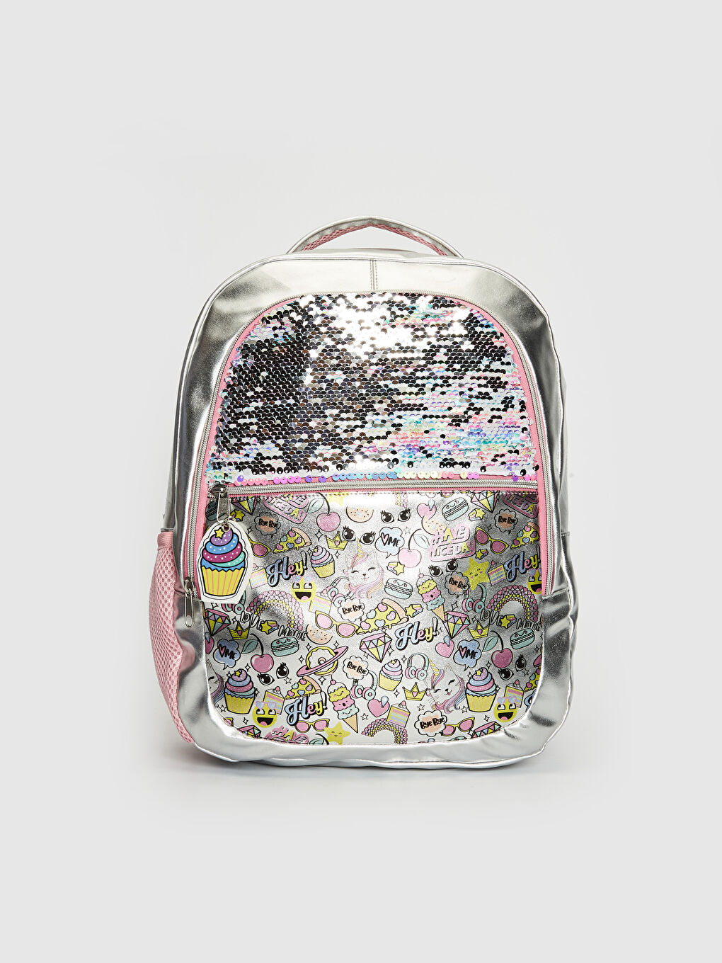 Girl's Sequined Shiny Backpack