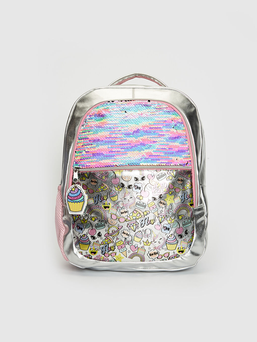 Girl's Sequined Shiny Backpack-1