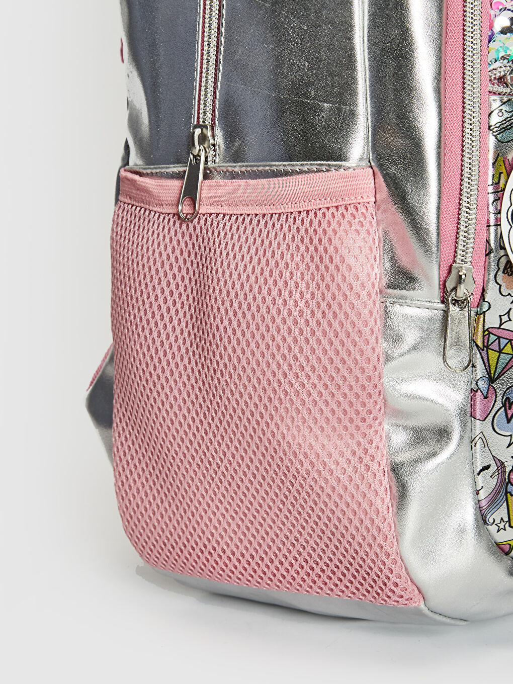 Girl's Sequined Shiny Backpack-3