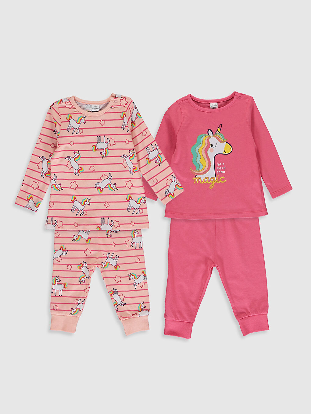 4-pack Baby Girl's Printed Pyjamas Set