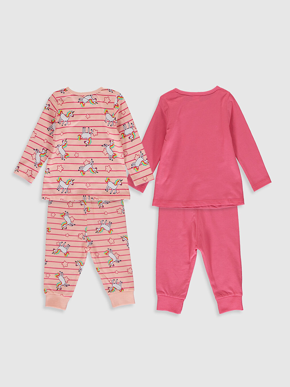 4-pack Baby Girl's Printed Pyjamas Set-1