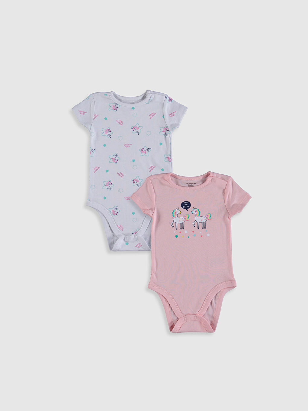 2-pack Baby Girl's Cotton Bodysuit