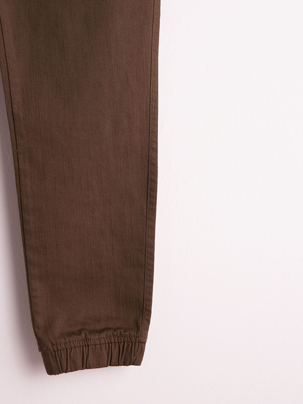 Slim Fit Gabardine Jogger Trousers-5
